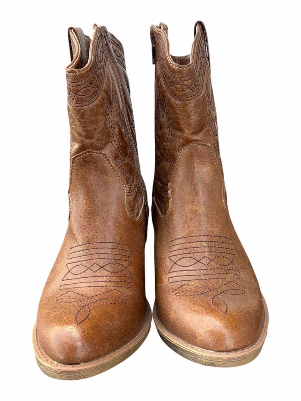 Coconuts by Matisse Tan Leather Slip-On Ankle Boots
